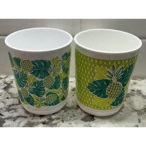 2 - Tupperware Tropical Mugs 11oz hawaiiian